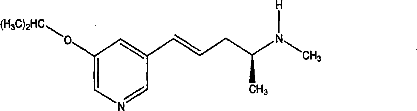Transdermal administration of (2S)-(4E)-n-methyl-5-(3-(5-isopropoxypyridin)yl)-4-penten-2-amine