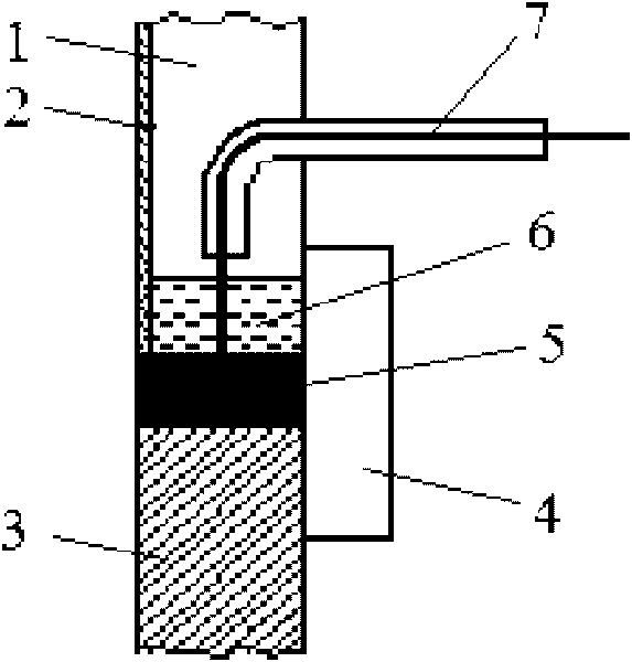 Electroslag welding method for cylindrical longitudinal seam V groove