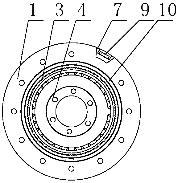 Subminiature harmonic reducer with integration of bearing and harmonic wave