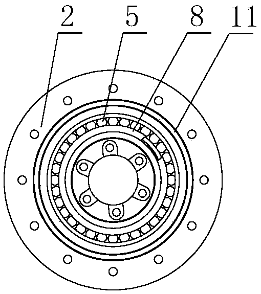 Subminiature harmonic reducer with integration of bearing and harmonic wave