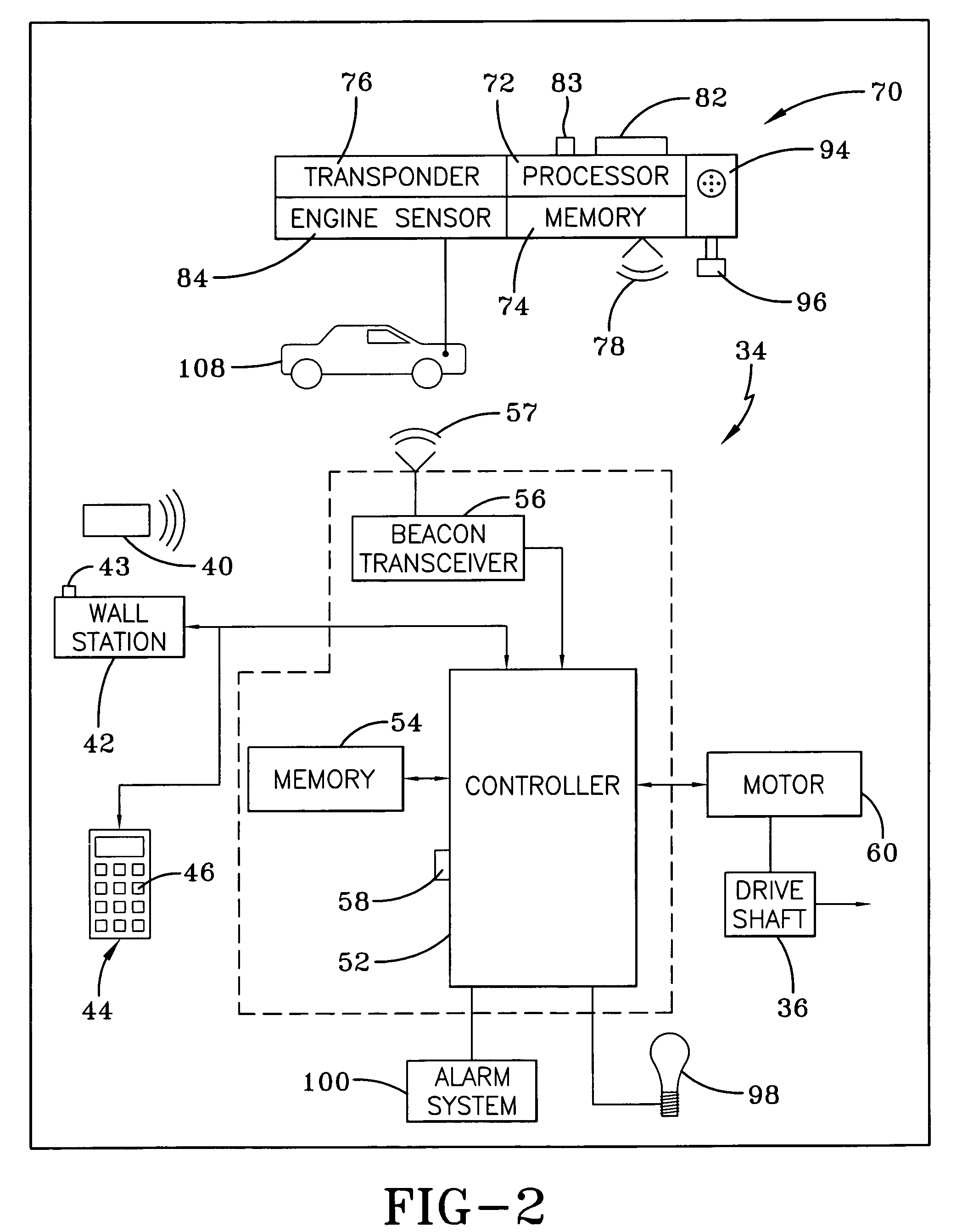 System for automatically moving access barriers and methods for adjusting system sensitivity