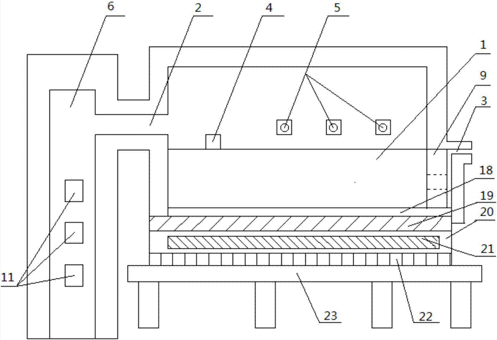 Full-oxygen combustion frit furnace