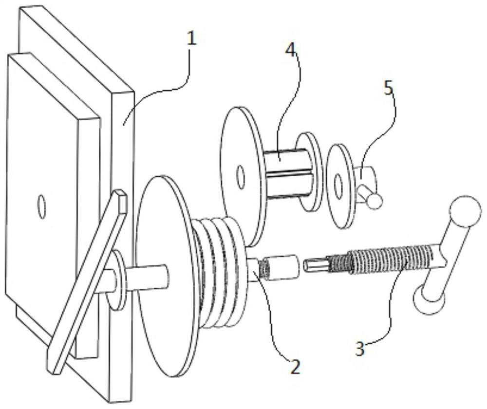 Rapid blocking device for mounting window of substrate glass forming furnace equipment