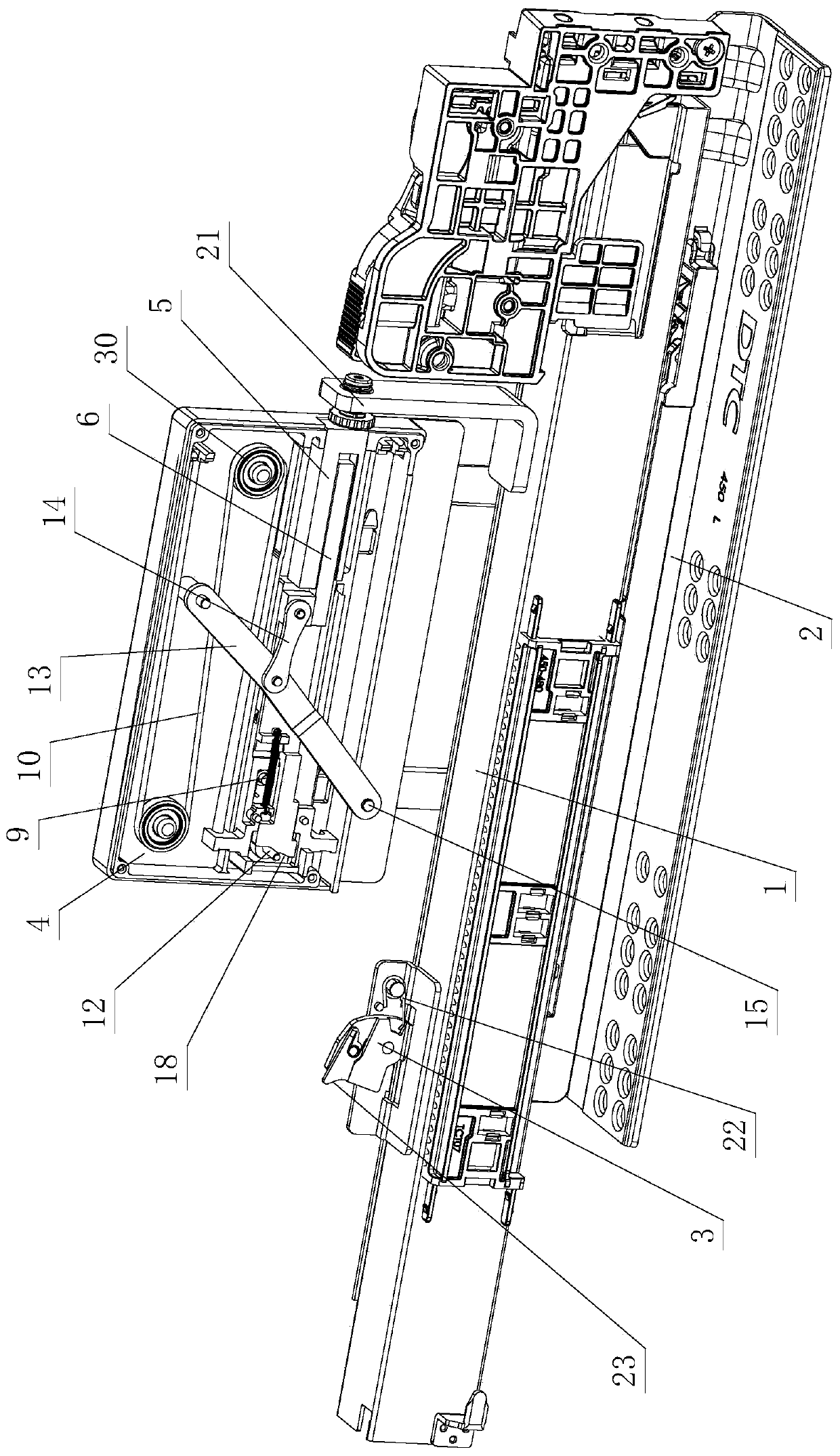 Pressing rebound opening and closing optimization structure for furniture