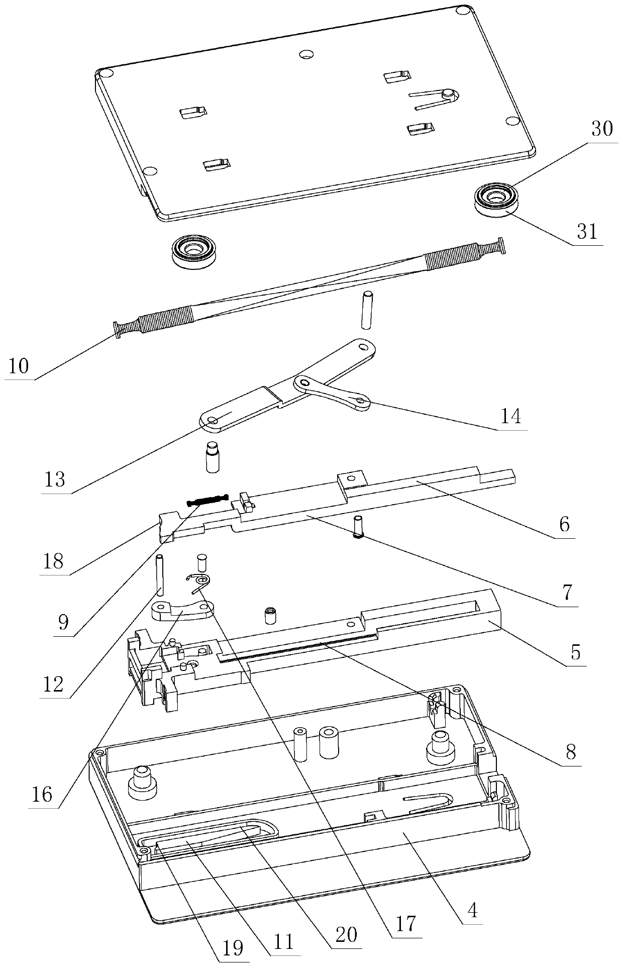 Pressing rebound opening and closing optimization structure for furniture