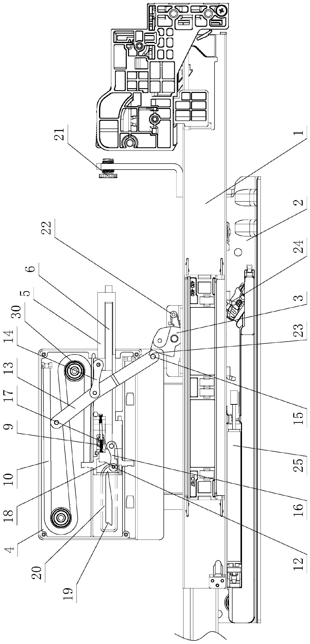 Pressing rebound opening and closing optimization structure for furniture