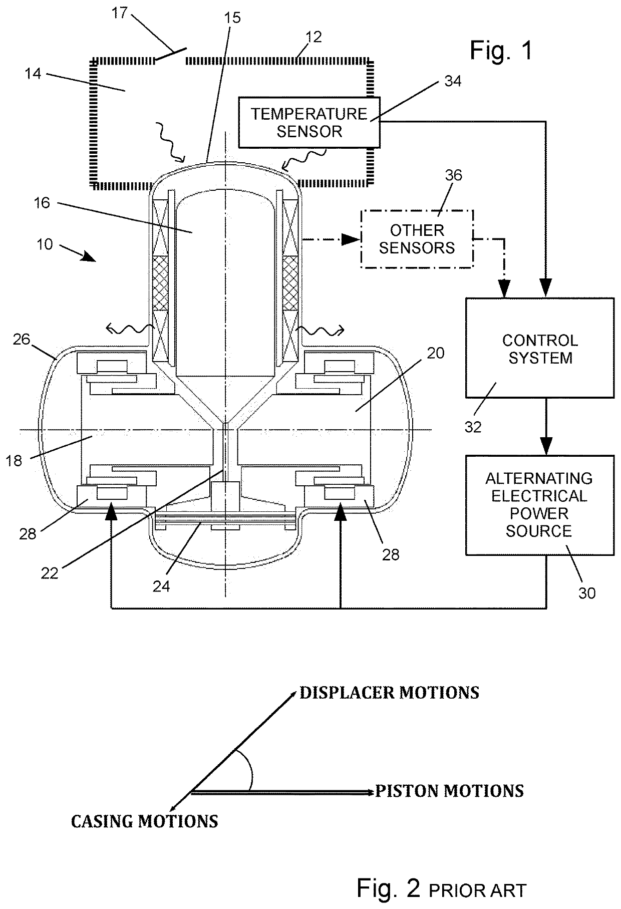 Dynamic Frequency Tuning For Driving A Free-Piston Gamma-Type Stirling Heat-Pump At Minimum Electrical Power Input Or Maximum Thermal Cooling Power Depending Upon Current Thermal Conditions