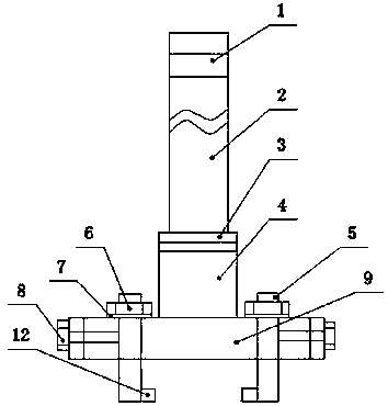 A mechanical anode steel claw structure for prebaked aluminum electrolytic cell