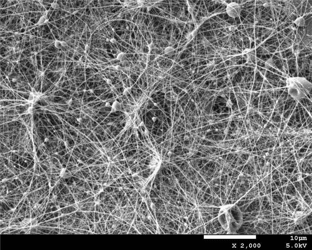 Collagen/chitosan micro-nano fiber composite hemostatic membrane material and preparation method thereof