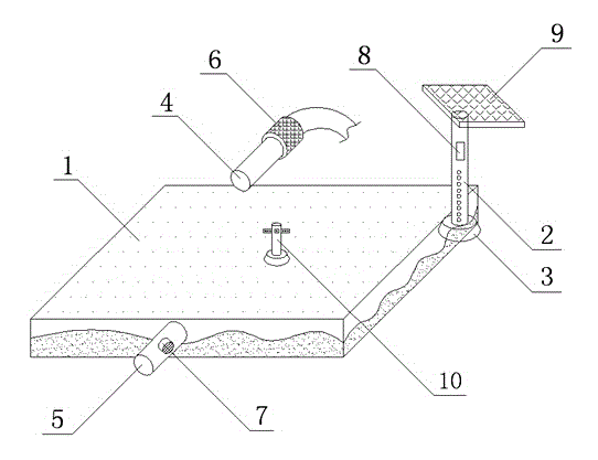 System for enhancing oxygen and adjusting water level for fish pond