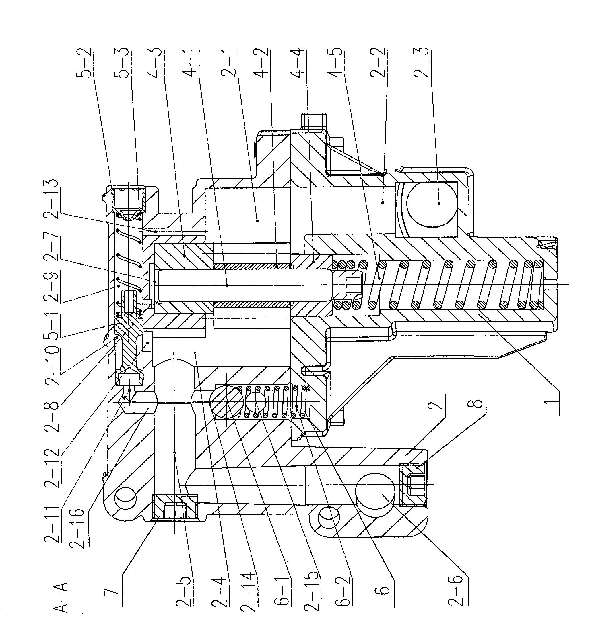 Variable-displacement gear type oil pump