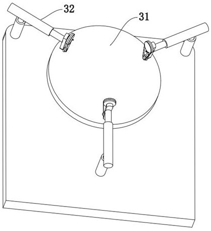 Separating and step-adjusting type multi-station size response clamping table for automobile parts