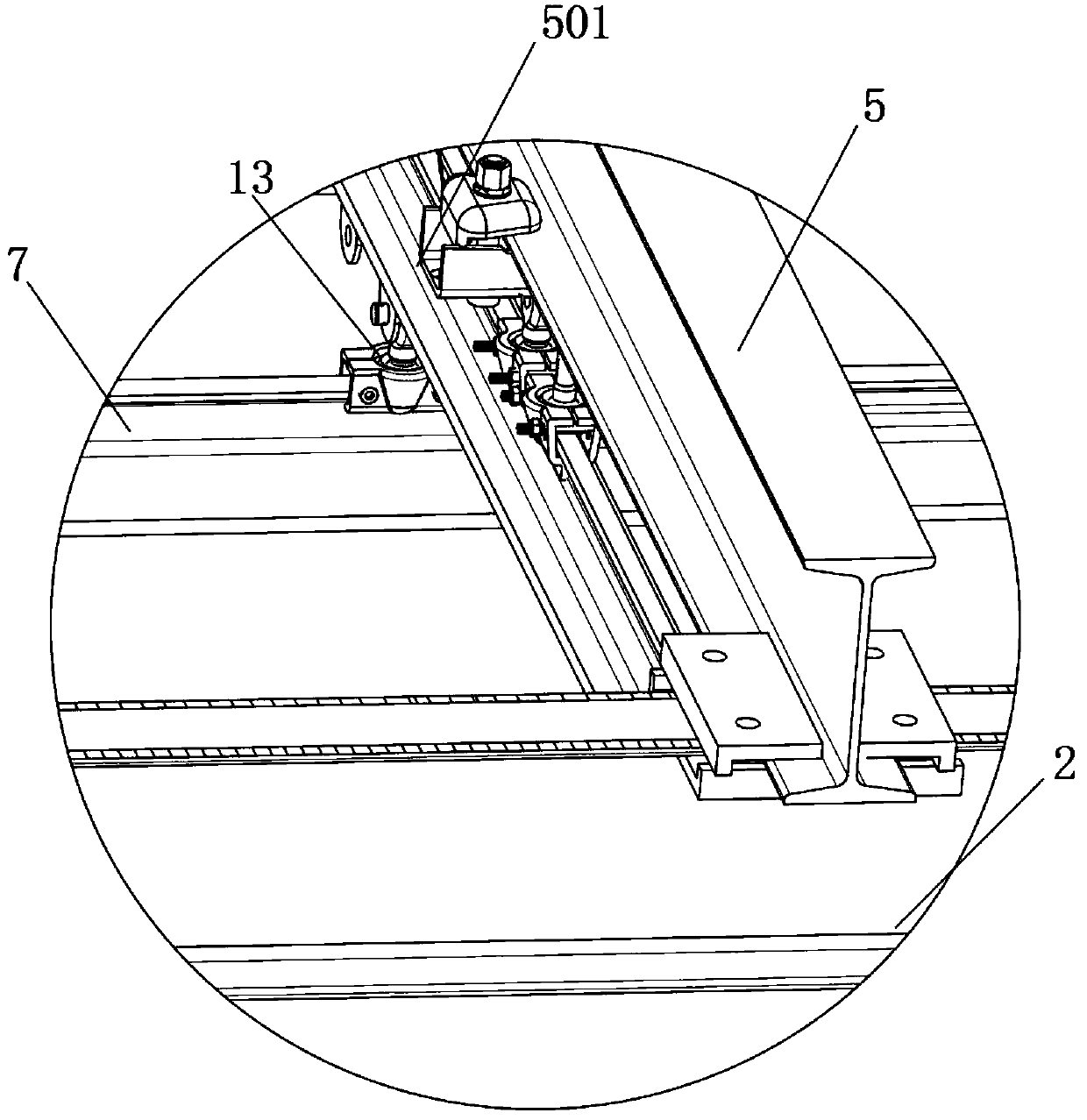 Intelligent setting-out device for rail traffic cable
