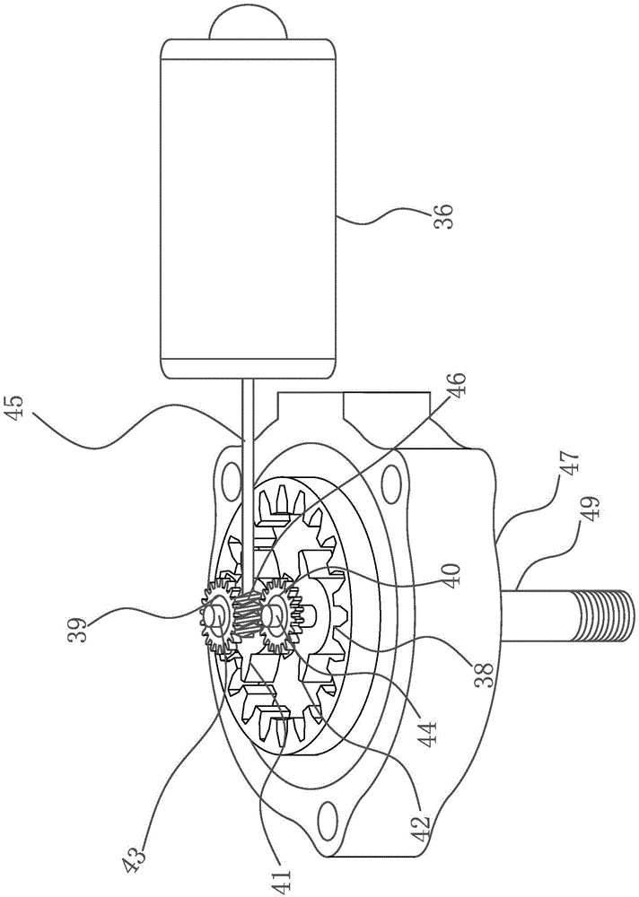 Blade hydraulic wiper drive mechanism