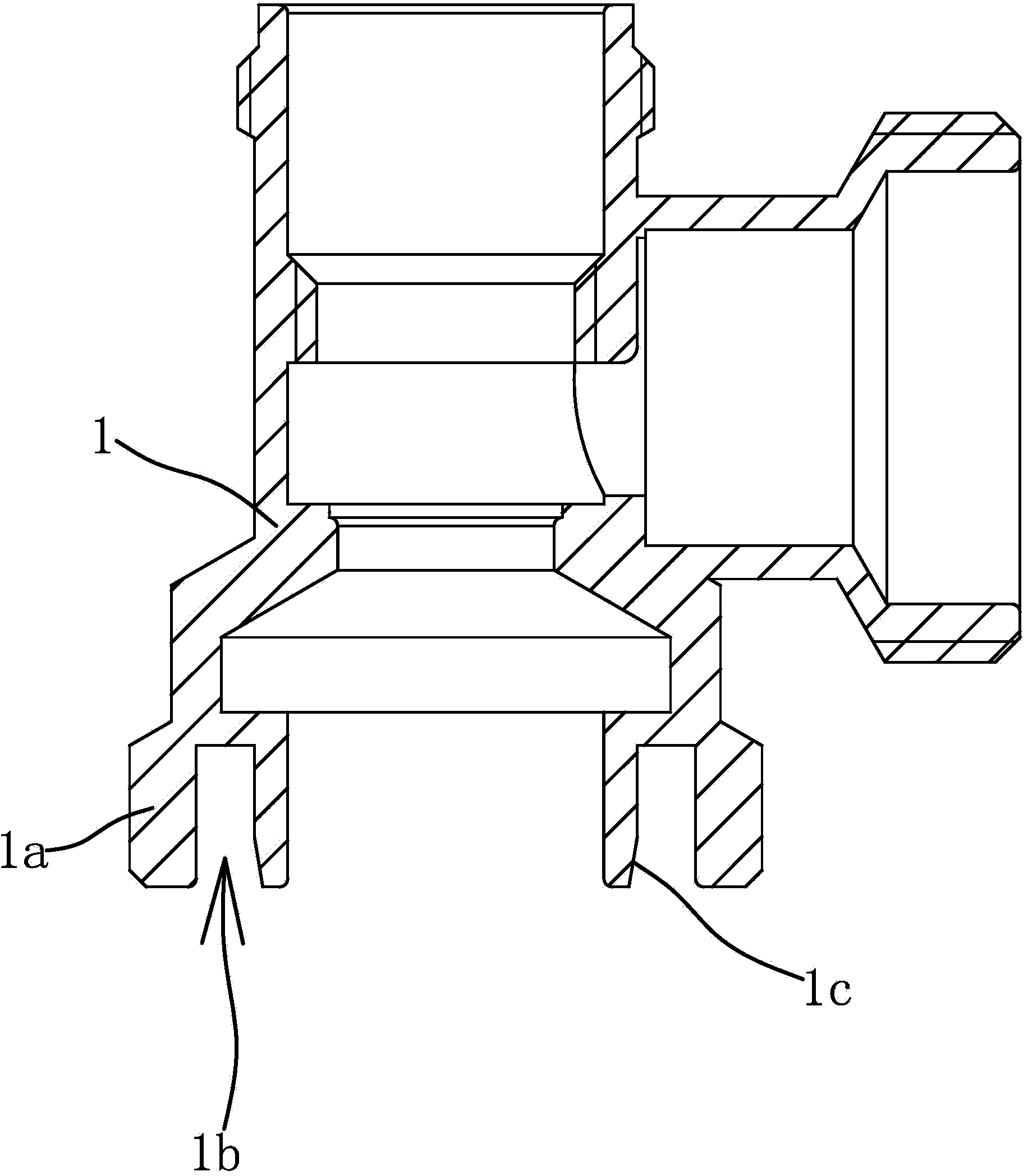 Structure for connecting valve body with connector in steam heat valve