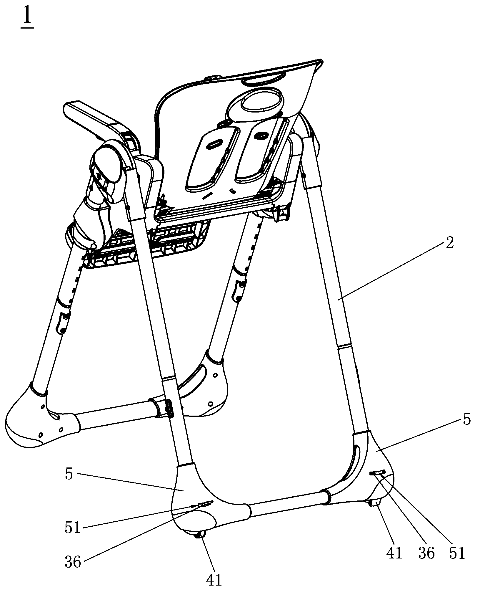 Brake mechanism and child dinning chair with brake mechanism