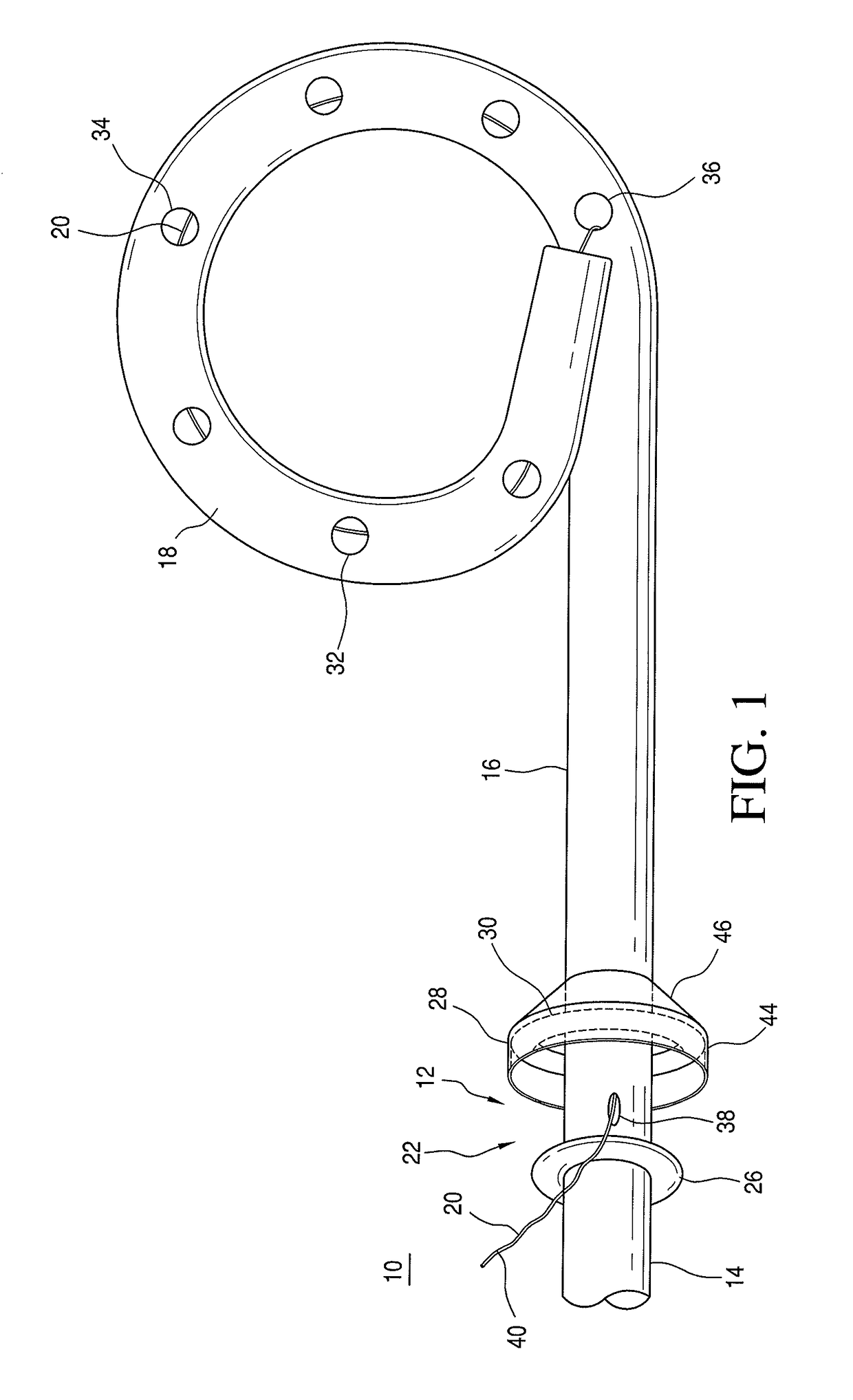 Locking assembly for a drainage catheter