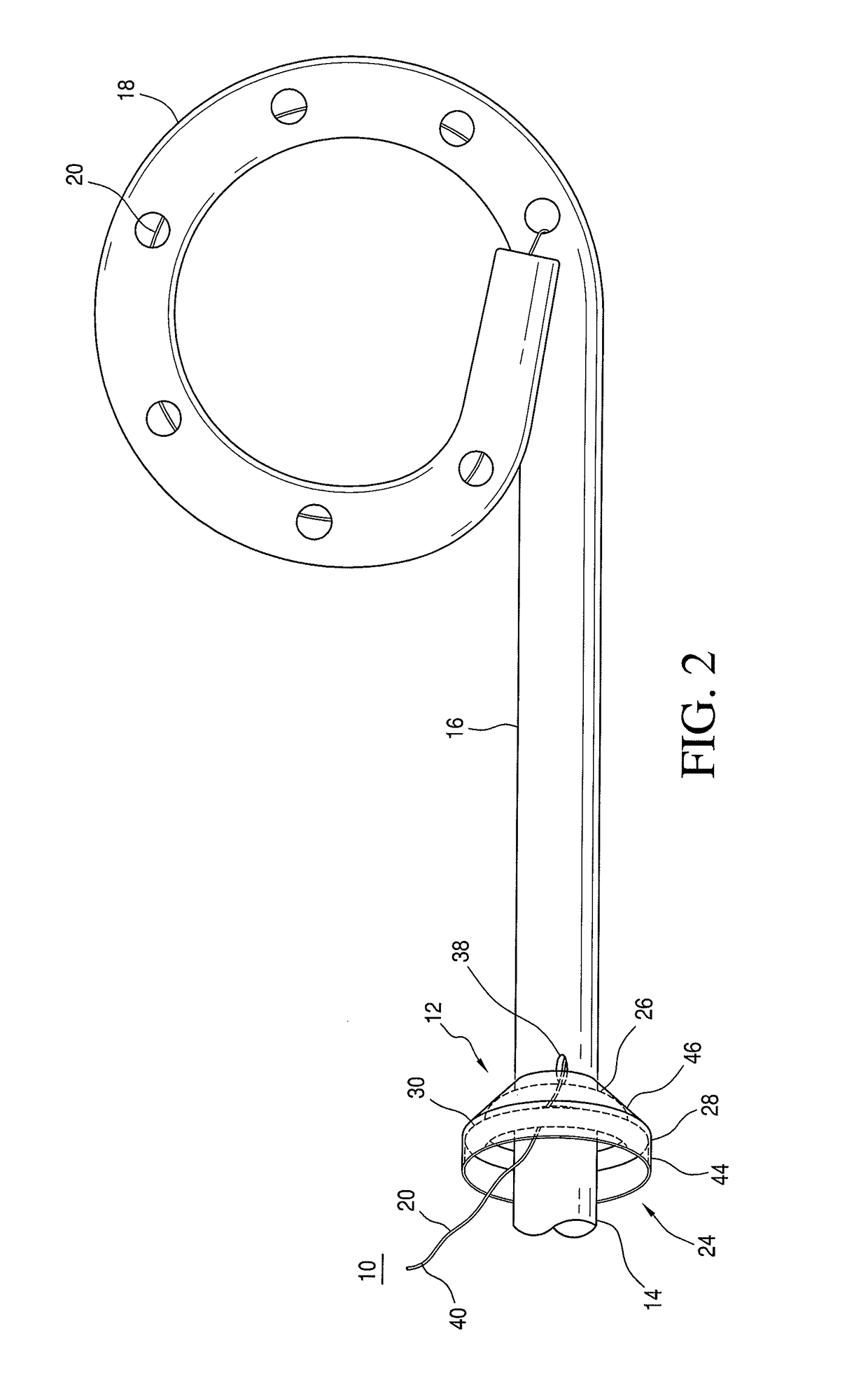 Locking assembly for a drainage catheter