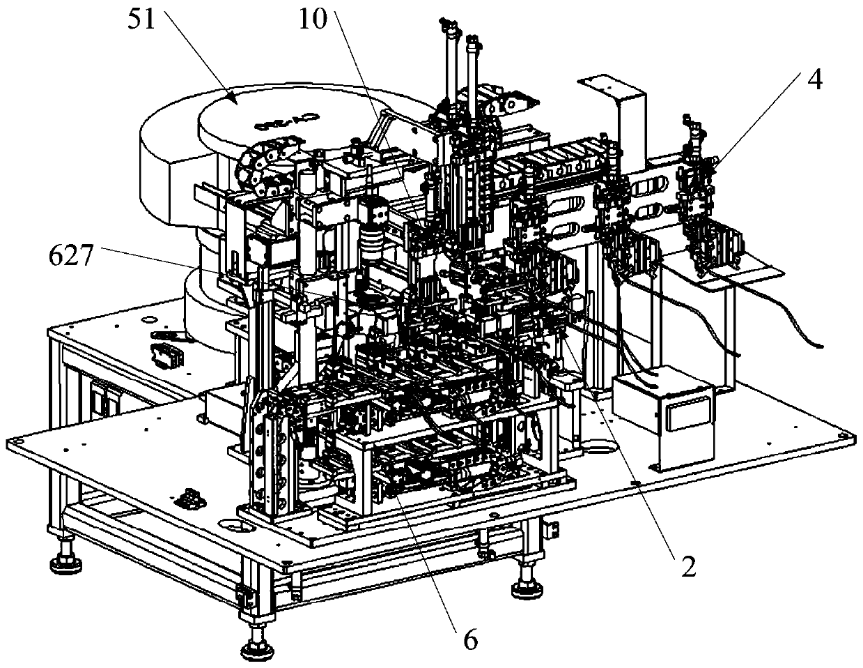 Automatic assembling and detection equipment for wire harness connector