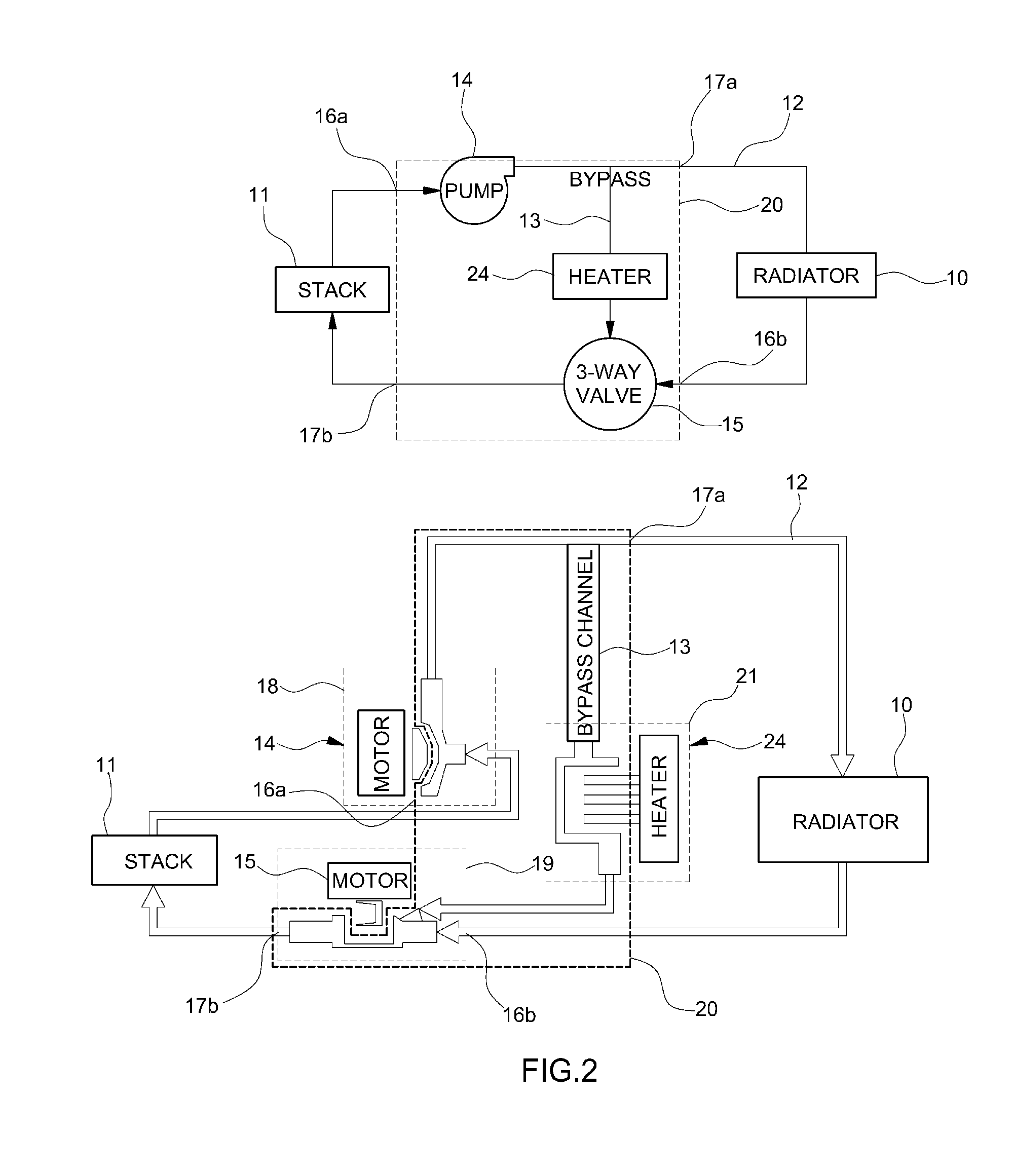 Thermal management system for fuel cell vehicles