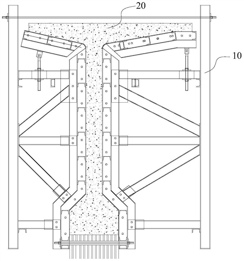 Steel formwork cleaning method and steel formwork cleaning cement mortar