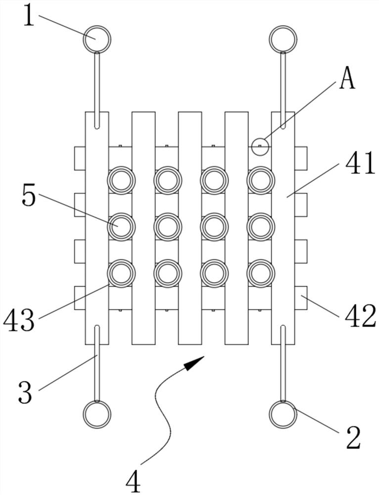 Submerged plant artificial floating bed capable of being lifted manually