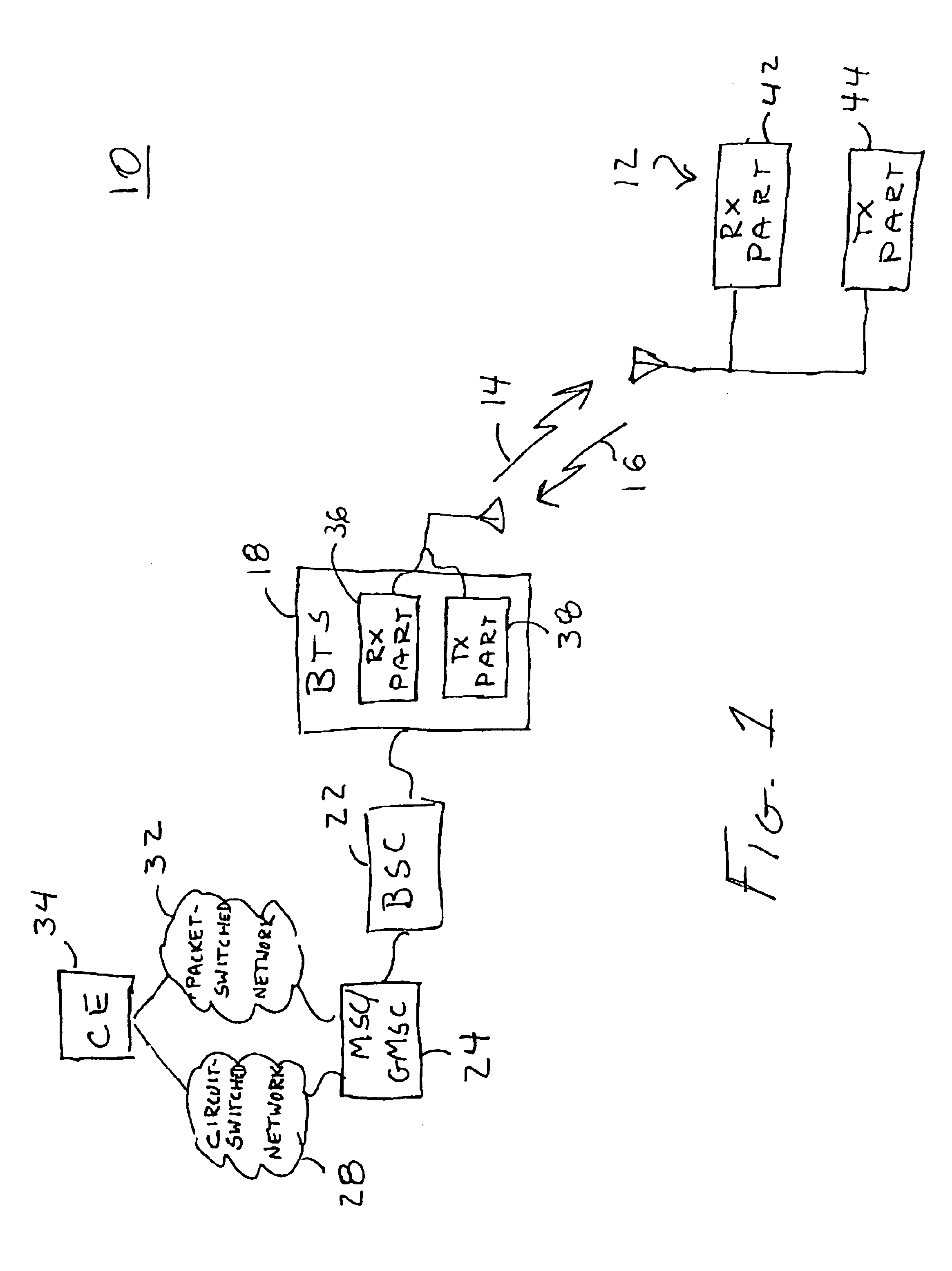 Apparatus, and an associated method, for increasing receiver sensitivity of a direct conversion receiver