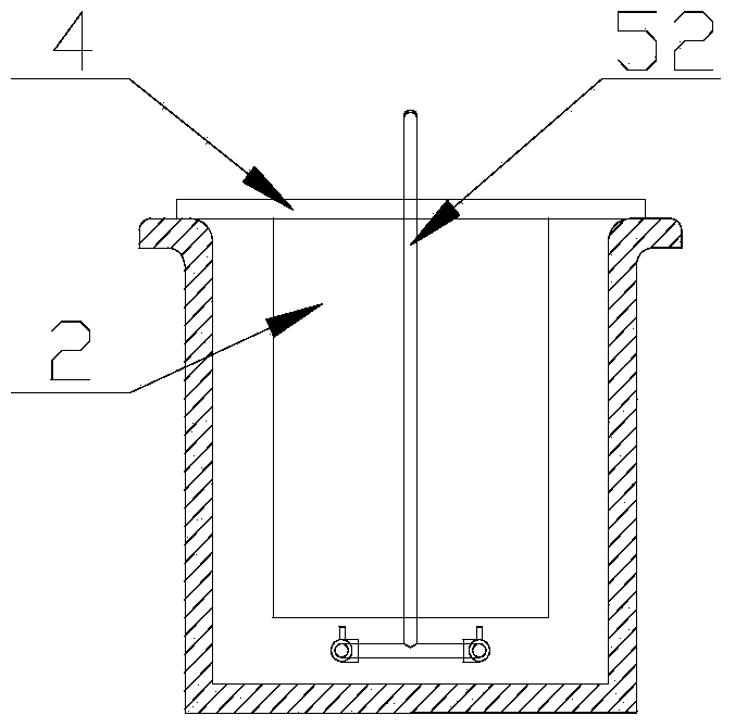 High-current density metal electrolytic deposition device with bottom inlet liquid circulation and realization method thereof