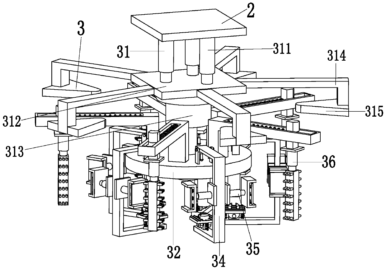 A new energy auto parts processing equipment