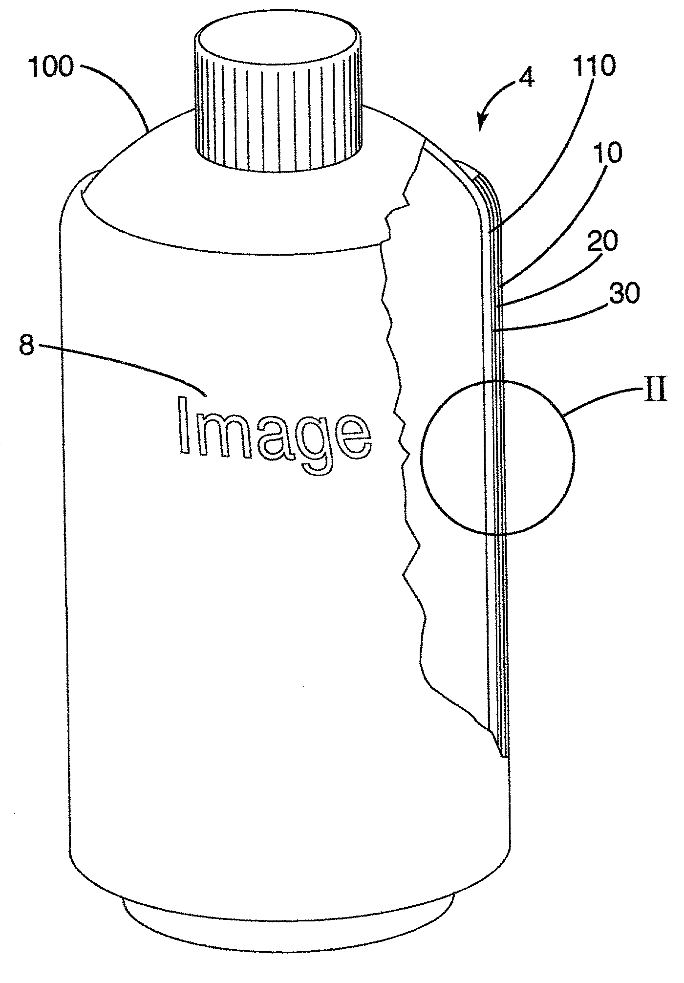 Metalized shrink label and related method of manufacture