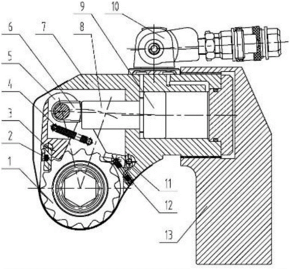 Hollow hydraulic spinner