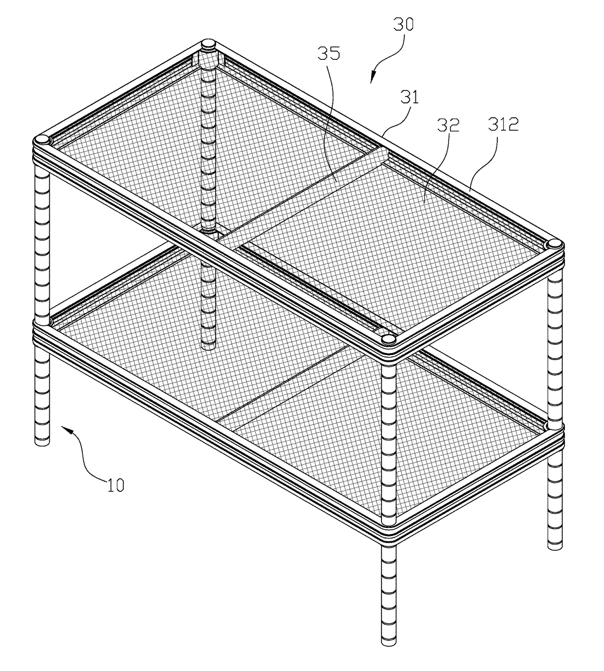 Shelving structure