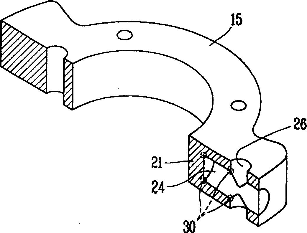Blade spring arrangement of rotary compressor