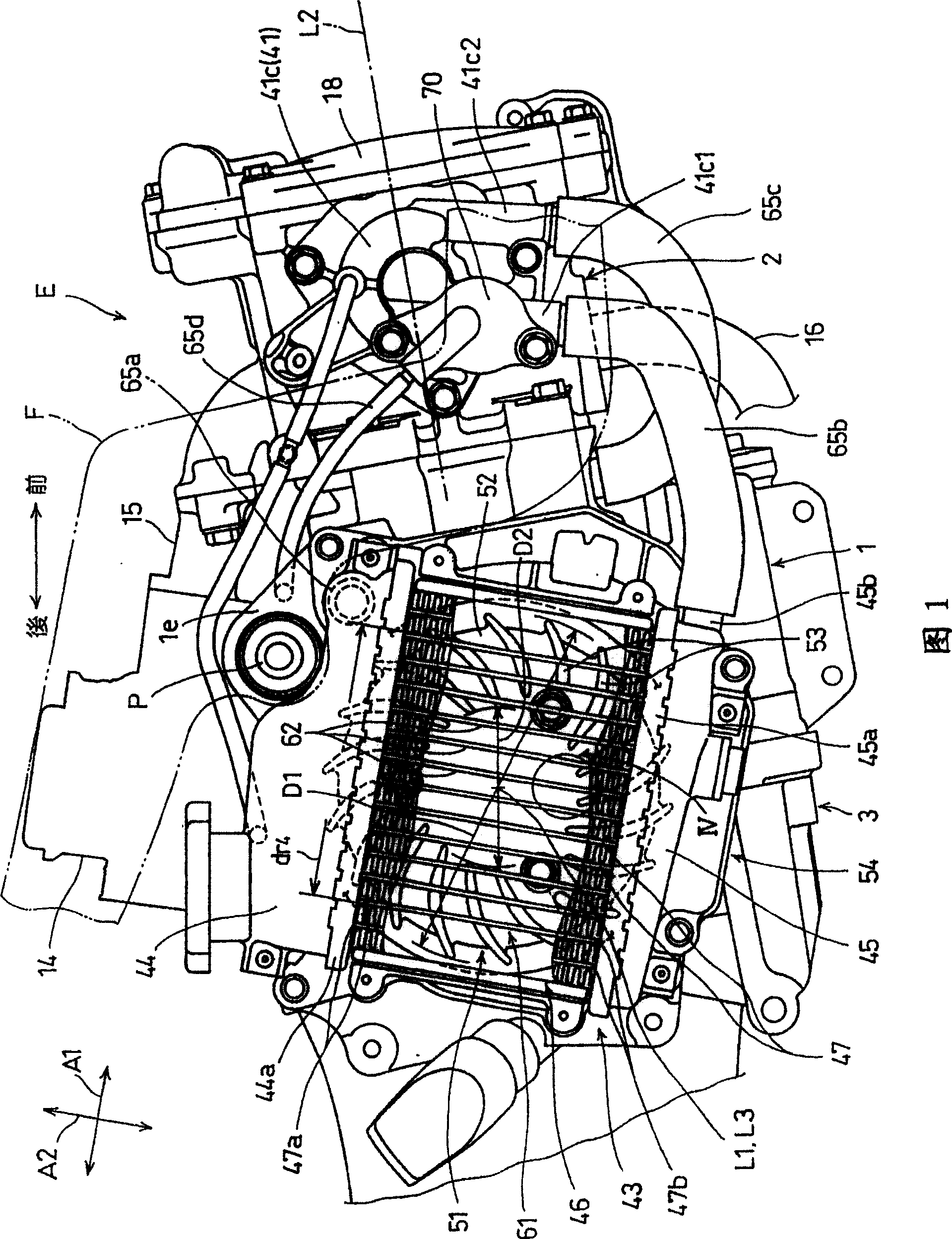 Cooling device with cooling fan