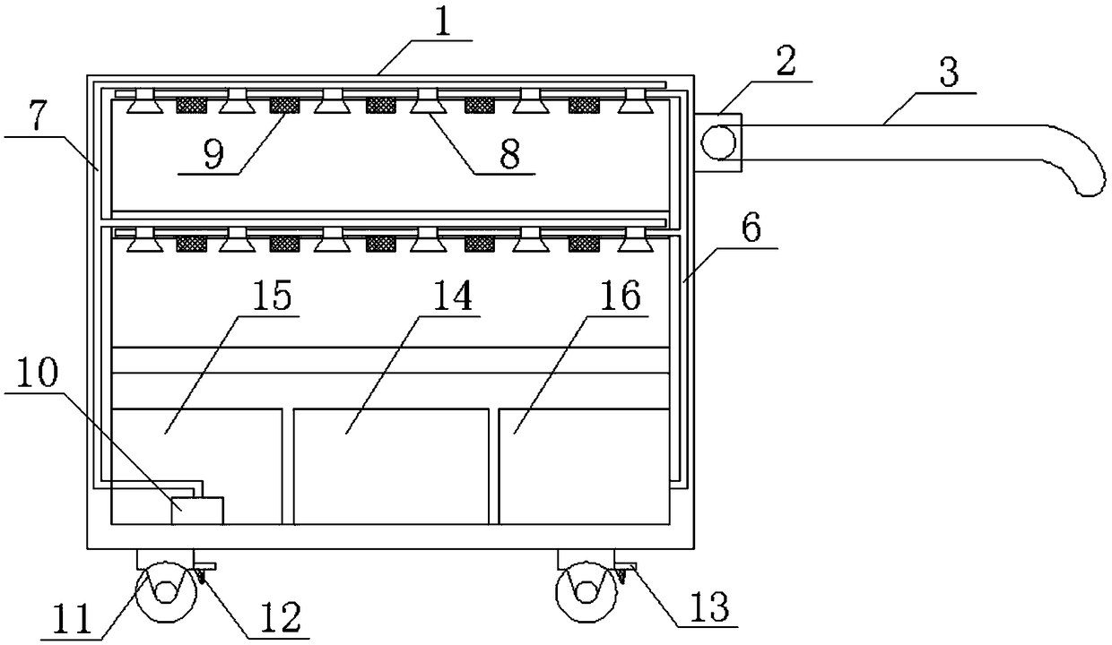 Goods shelf for fruit and vegetable selling