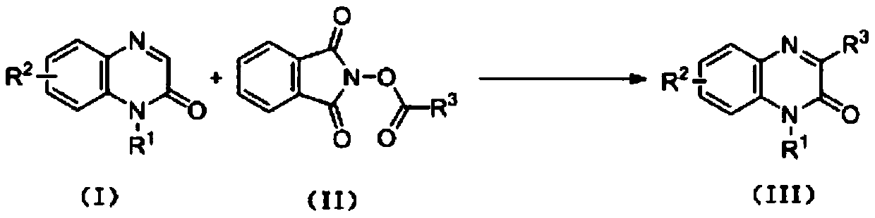 Synthetic method for C-3 position alkyl-substituted quinoxalinone derivatives based on Minisci reaction