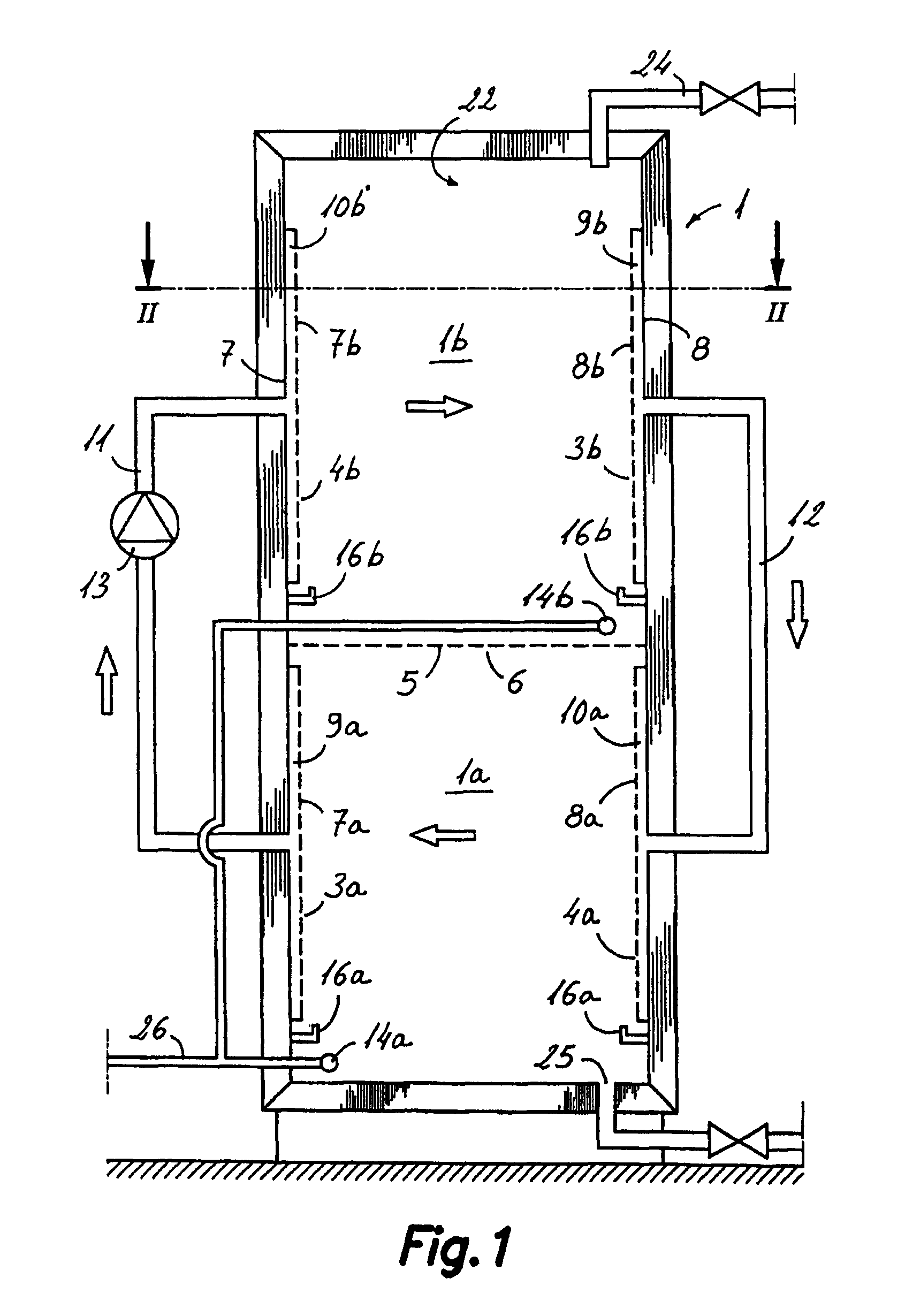 System and method for cooking-cooling food by immersion under forced and diffuse convection