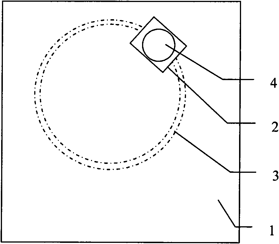 Visual illusion demonstration device simulating hula hoop movements and demonstration method
