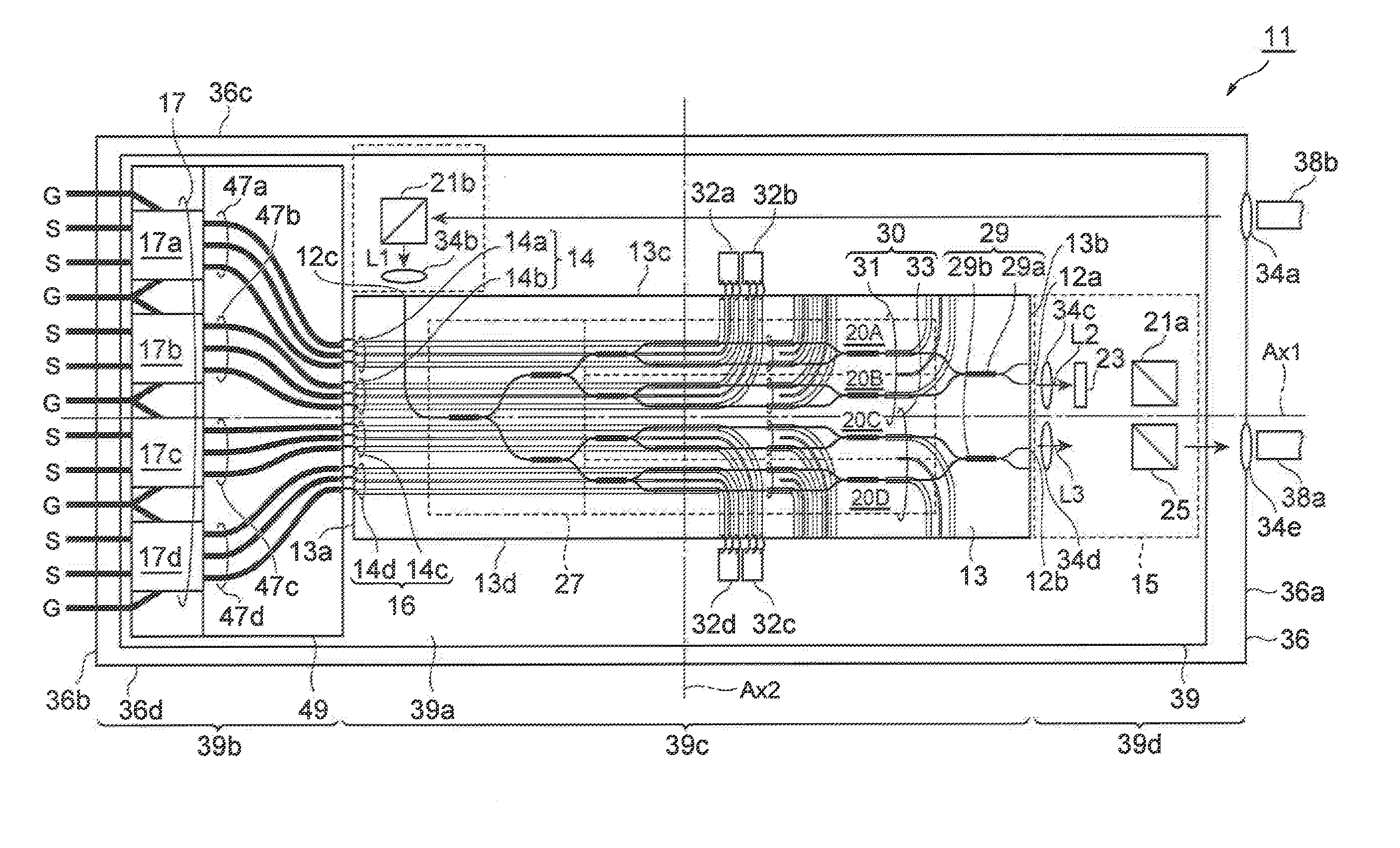 Optical modulator module and semiconductor optical modulator