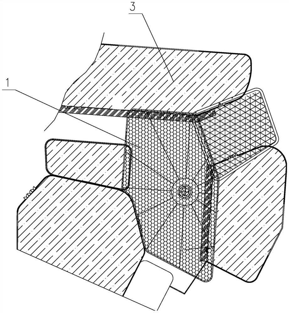 Canopy structure for commercial block