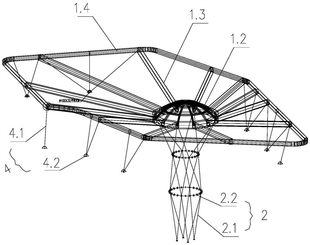 Canopy structure for commercial block