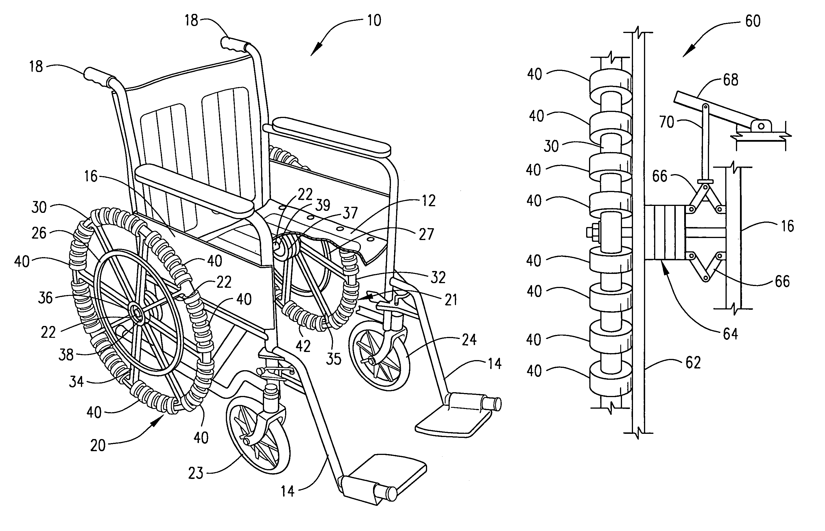 Wheel assembly and wheelchair