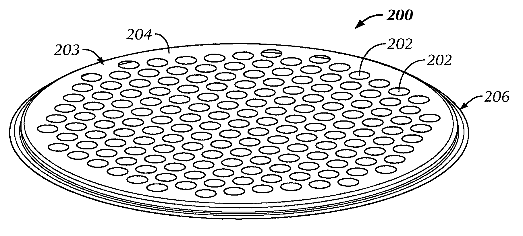 Flanged perforated metal plate for separation of pellets and particles