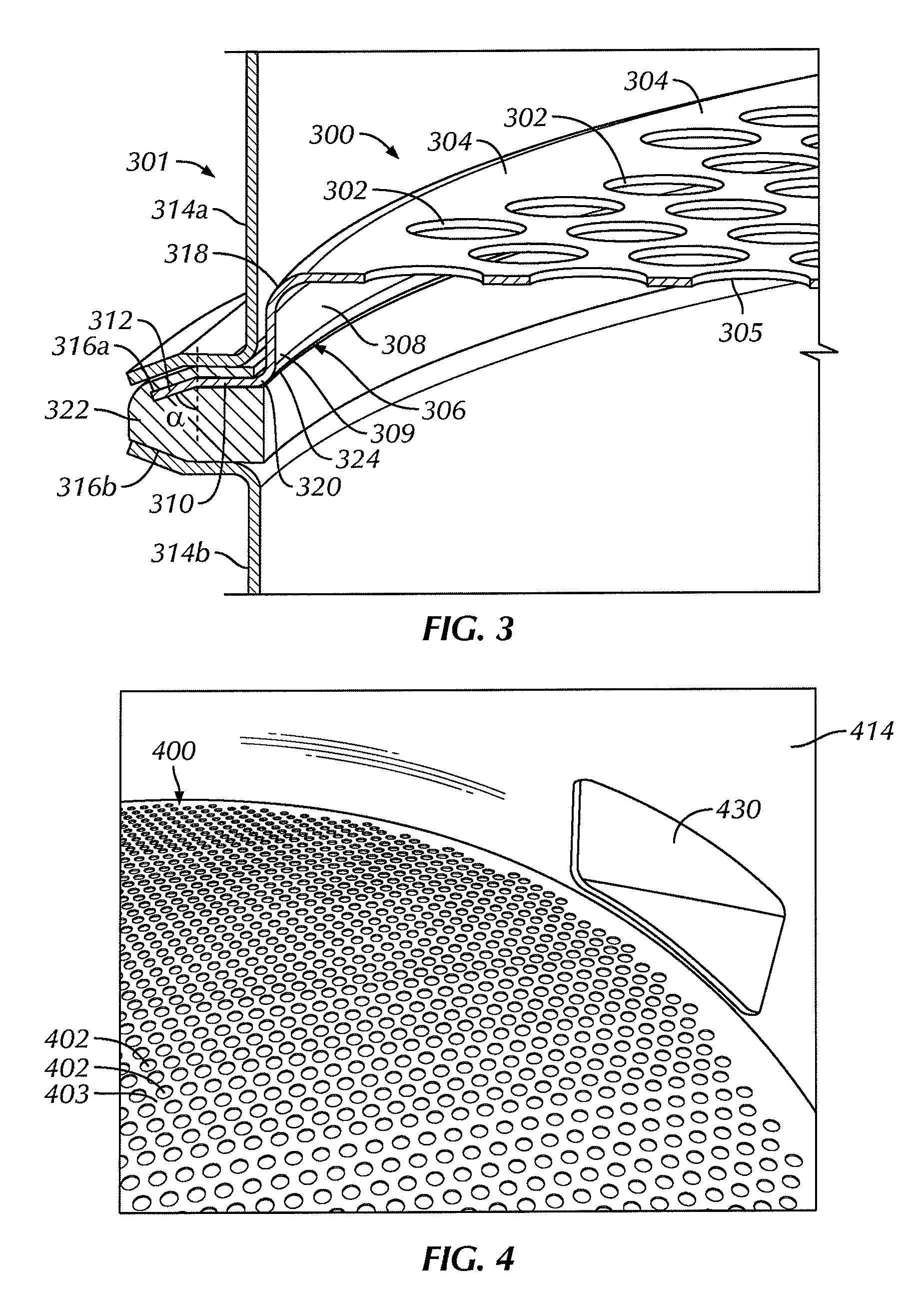 Flanged perforated metal plate for separation of pellets and particles
