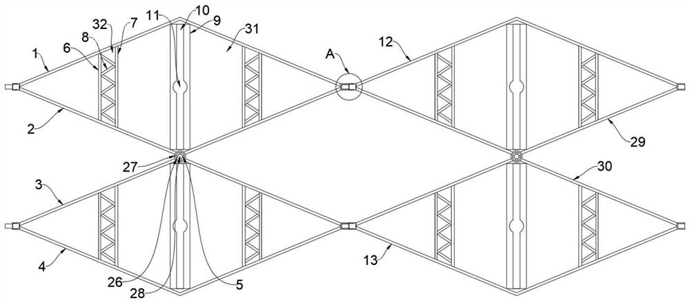 Anti-seismic roadbed reinforcing structure for expressway construction