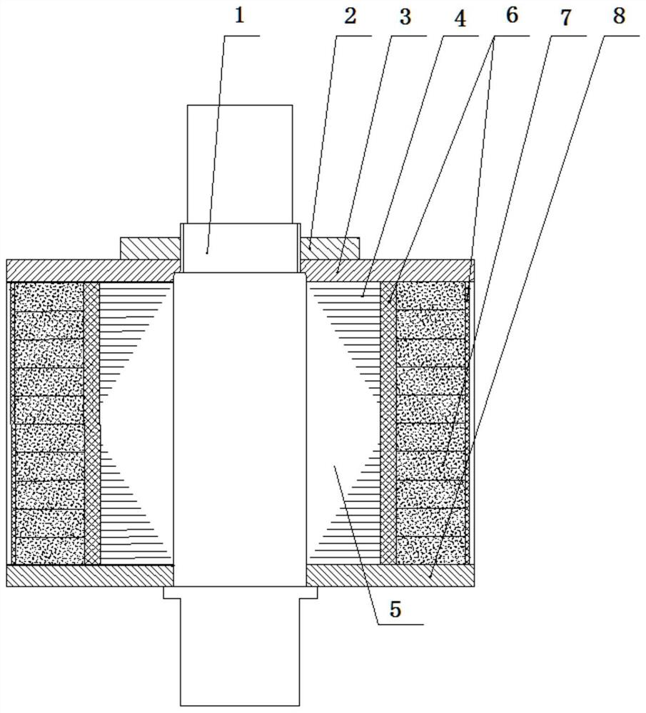 A method of manufacturing a permanent magnet motor rotor