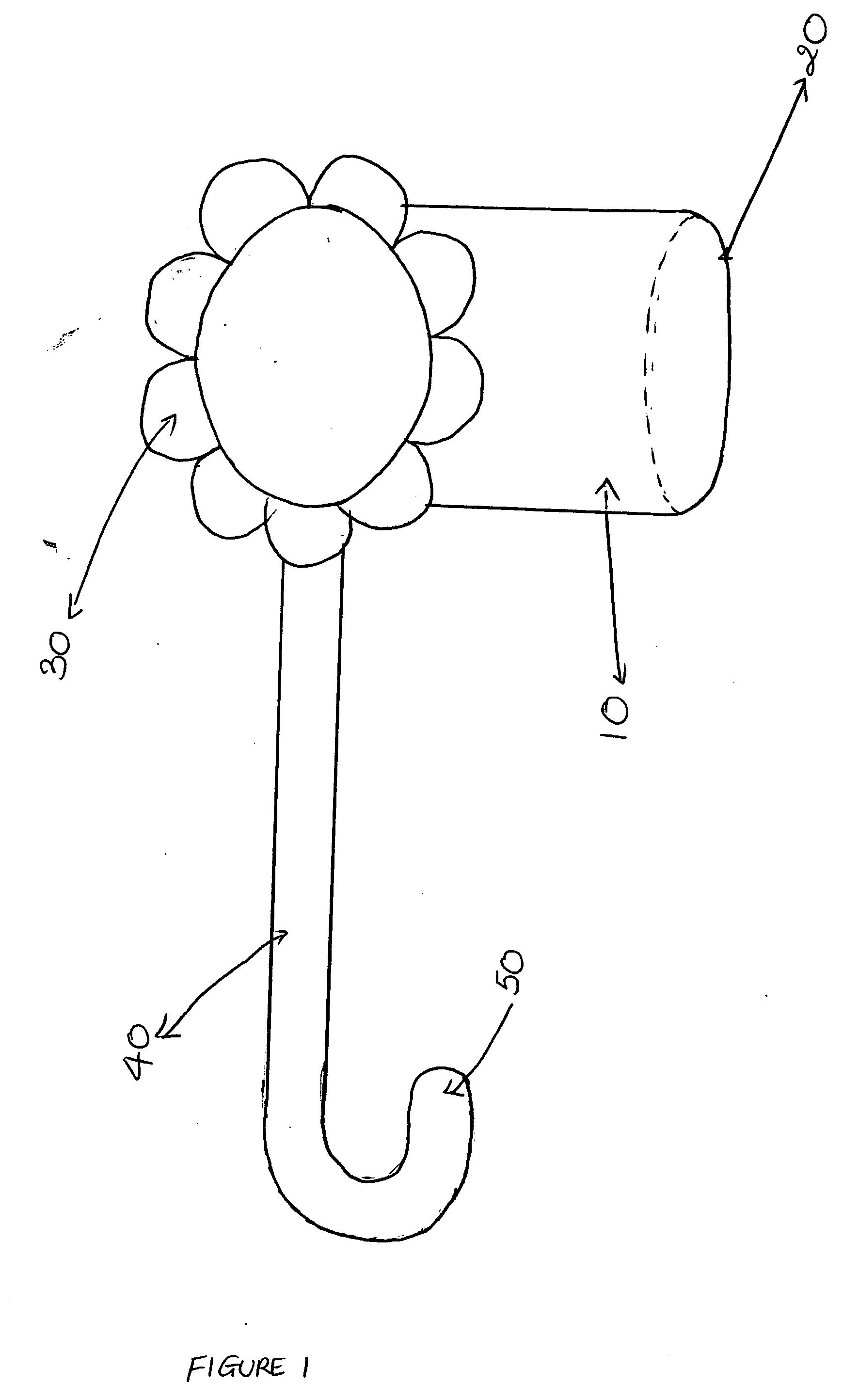 Beverage container holder and handle for use in a vehicle