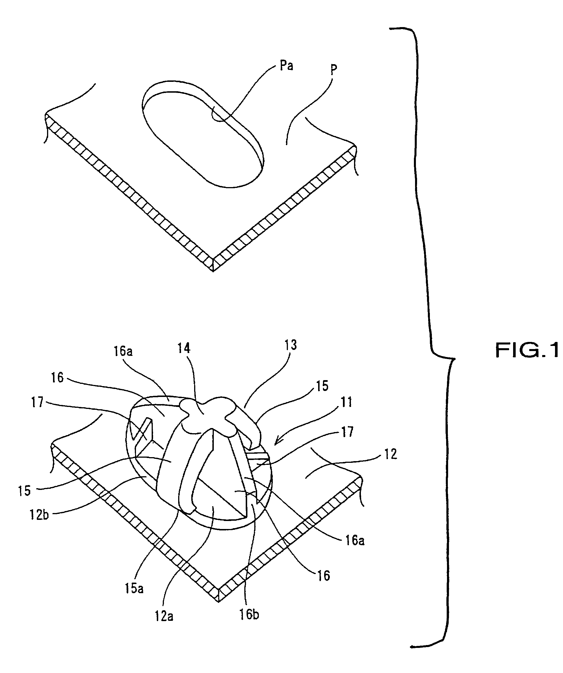 Locking structure for a clamp
