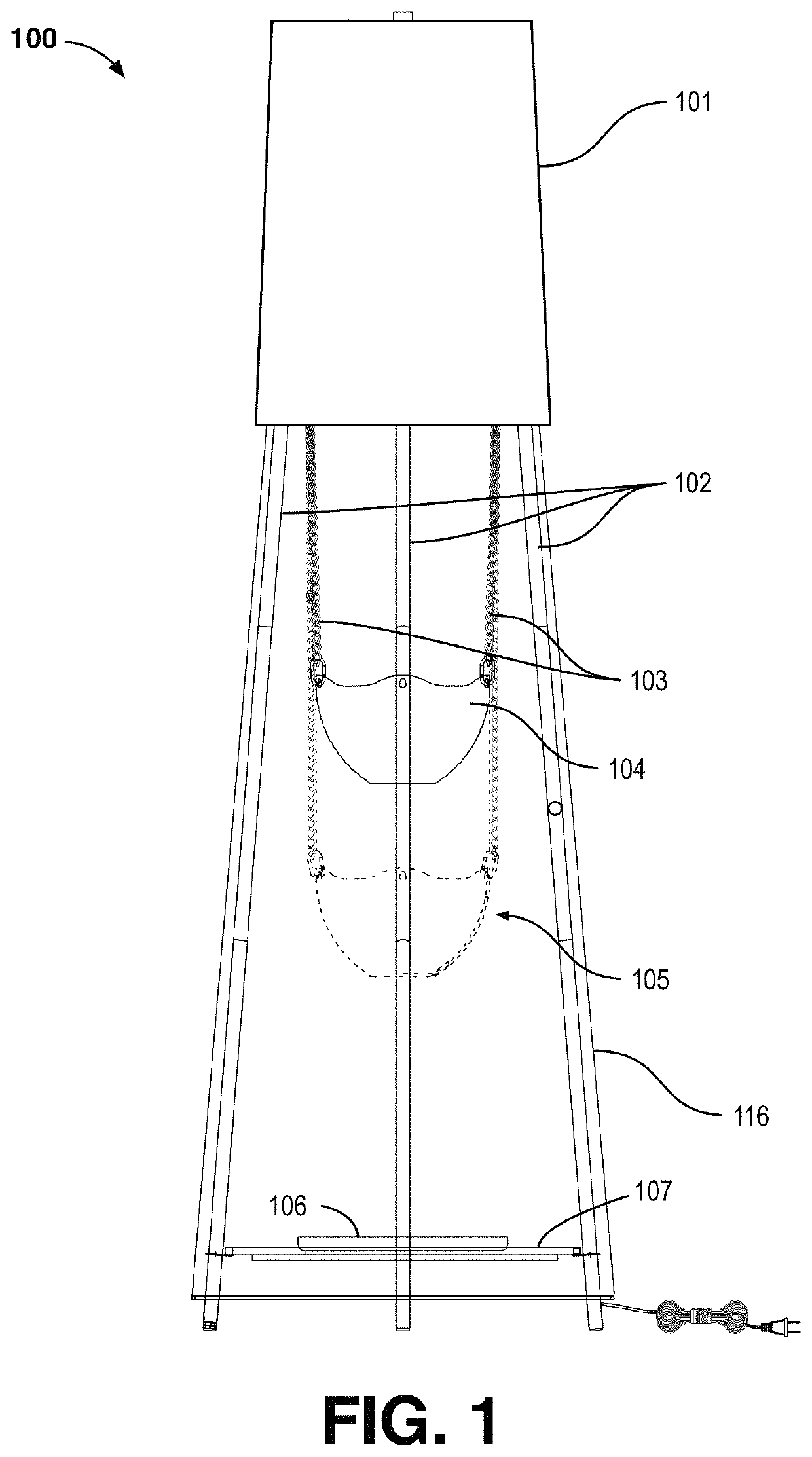 Floor lamp with integrated plant growth system