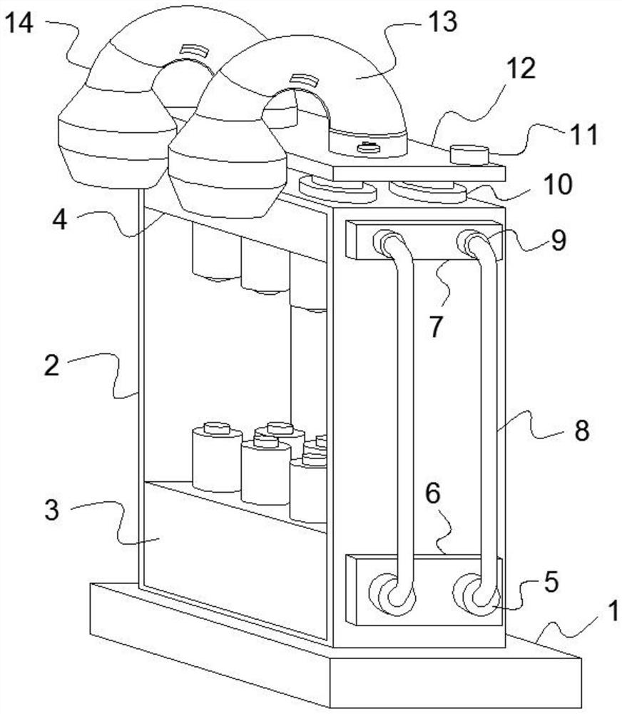 An environmentally friendly textile equipment with shock absorption and cotton dust absorption functions